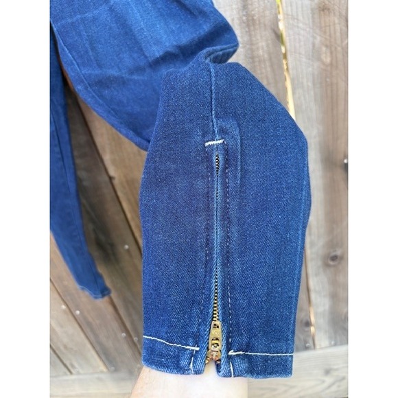 Vintage Shades‎ brand Jeans Womens Dark Wash High Waist Zipper Ankle 80s - Picture 4 of 7
